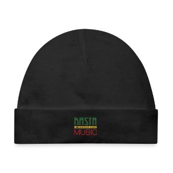 Nasta Underground Sound Logo - Baby Premium Organic Mütze - Schwarz - Vorne