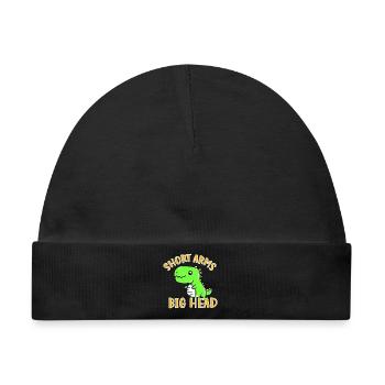 T-Rex - Baby Premium Organic Mütze - Schwarz - Vorne