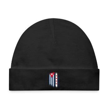 Kuba Flagge / Cuba Geschenk Karibik Havanna - Baby Premium Organic Mütze - Schwarz - Vorne