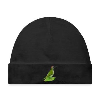 gruenspecht vogel natur - Baby Premium Organic Mütze - Schwarz - Vorne