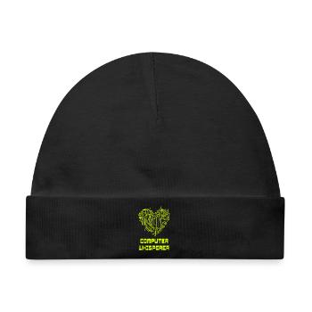 Computer Flüsterer - Baby Premium Organic Mütze - Schwarz - Vorne
