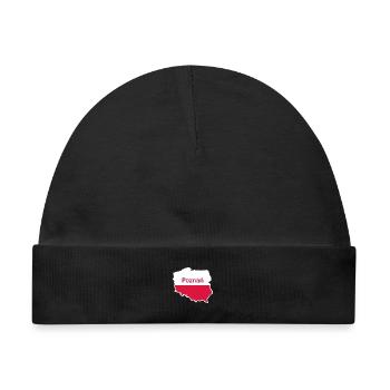 Posen Polen Hauptstadtplan Posen Polska - Baby Premium Organic Mütze - Schwarz - Vorne