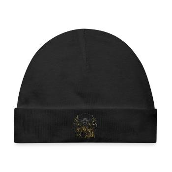 Schlagzeug Da Vinci - Drummer Rock Geschenk - Baby Premium Organic Mütze - Schwarz - Vorne