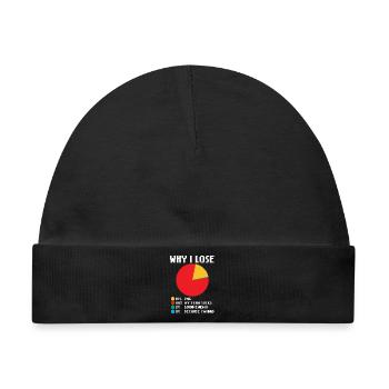 Statement Game Gamer Zocker - Baby Premium Organic Mütze - Schwarz - Vorne