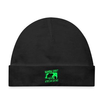 Namibia Afrika Safari Design - Baby Premium Organic Mütze - Schwarz - Vorne