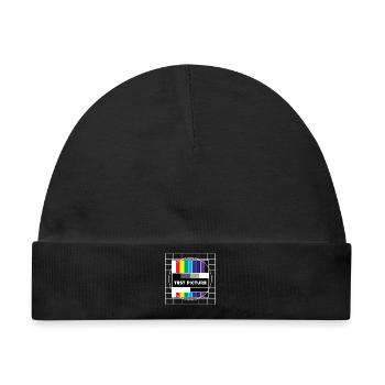 Analog Retro Old School - Baby Premium Organic Mütze - Schwarz - Vorne