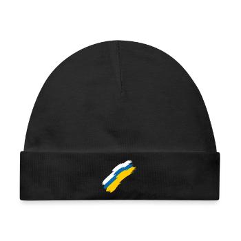 Flagge der Kanarischen Inseln - Baby Premium Organic Mütze - Schwarz - Vorne