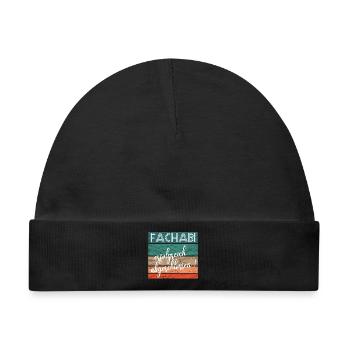 Fachabitur Fachabi Schulabschluss Geschenk - Baby Premium Organic Mütze - Schwarz - Vorne