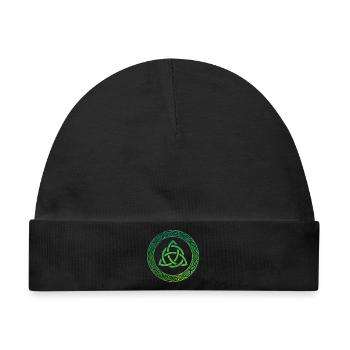 Celtic Knot - Baby Premium Organic Mütze - Schwarz - Vorne