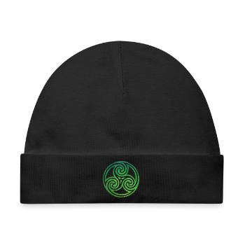 Celtic Knot - Baby Premium Organic Mütze - Schwarz - Vorne
