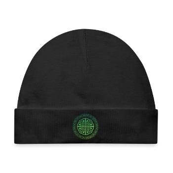 Celtic Knot - Baby Premium Organic Mütze - Schwarz - Vorne