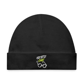 Beste Omi Oma Seniorin Brille Großmutter Statement - Baby Premium Organic Mütze - Schwarz - Vorne