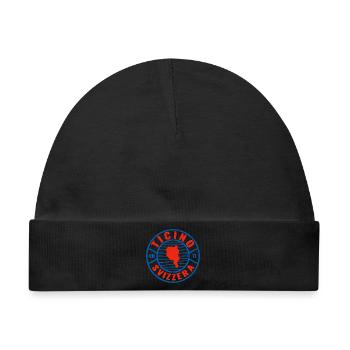 Ticino Schweiz Emblem Kreis Design - Baby Premium Organic Mütze - Schwarz - Vorne