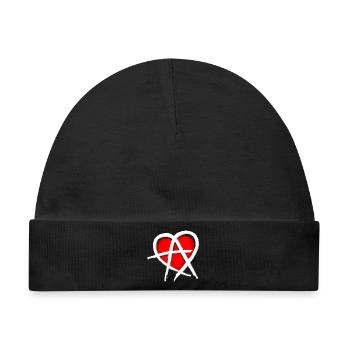 Anarchy & Love - Baby Premium Organic Mütze - Schwarz - Vorne
