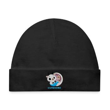 Sternzeichen Steinbock - Baby Premium Organic Mütze - Schwarz - Vorne