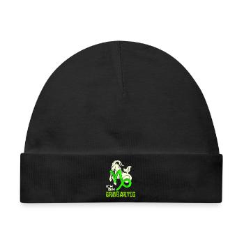 Sternzeichen Horoskop Steinbock Cool Statement - Baby Premium Organic Mütze - Schwarz - Vorne