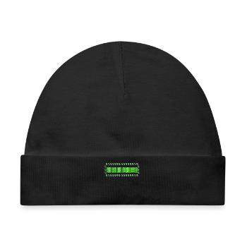Steinbock Tierkreiszeichen Statement Horoskop - Baby Premium Organic Mütze - Schwarz - Vorne