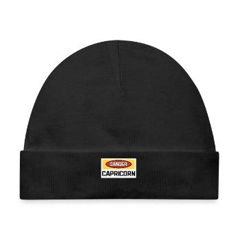 Steinbock Statement Horoskop Galaxie Aberglaube - Baby Premium Organic Mütze - Schwarz - Vorne