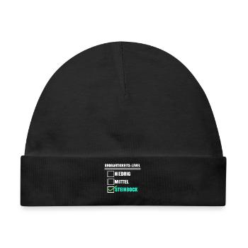 Aberglaube Horoskop Steinbock Tierkreis Statement - Baby Premium Organic Mütze - Schwarz - Vorne