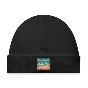 Bachelor erfolgreich bestanden Abschluss retro - Baby Premium Organic Mütze - Schwarz - Vorne