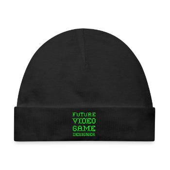 Future Video Game Designer Informatiker Computer - Baby Premium Organic Mütze - Schwarz - Vorne
