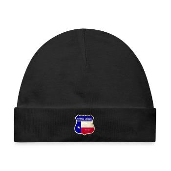 Corpus Christi Texas Wappen Flaggen Design - Baby Premium Organic Mütze - Schwarz - Vorne