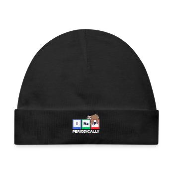 Schlafen Tier Humorvoll Statement Faultier Urwald - Baby Premium Organic Mütze - Schwarz - Vorne