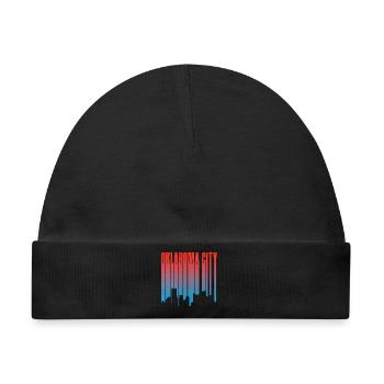 Oklahoma City Skyline Gradient - Baby Premium Organic Mütze - Schwarz - Vorne