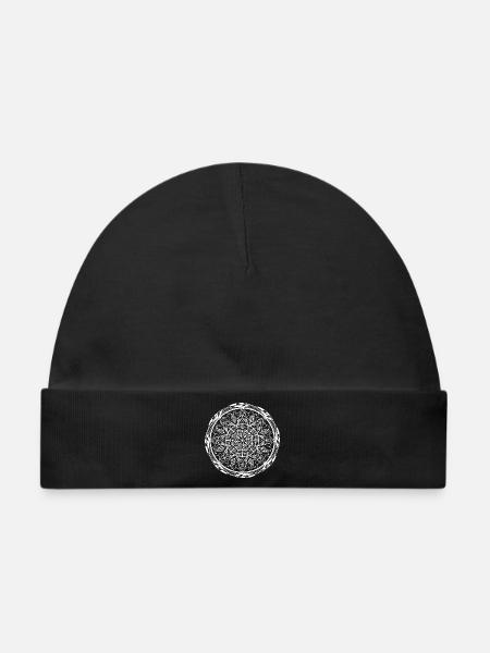 Mandala - Baby Premium Organic Mütze - Schwarz