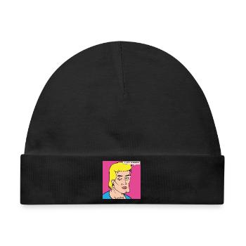 Pop-Art Selbstlob im Comicstil - Baby Premium Organic Mütze - Schwarz - Vorne
