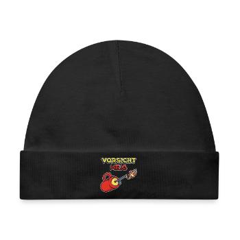 Feuerwehr Feuer Statement Brennen Brandschutz - Baby Premium Organic Mütze - Schwarz - Vorne