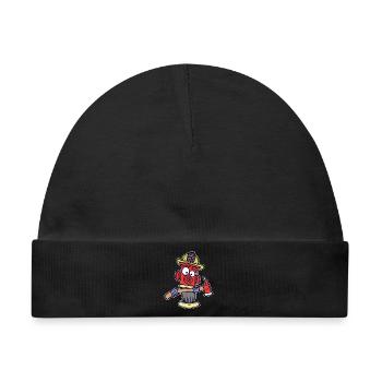 Feuerwehrmann Feuerwehr Feuerwehrhelm Löschen - Baby Premium Organic Mütze - Schwarz - Vorne