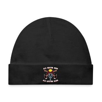 Feuerwehr Feuerwehrhelm Statement Lebensretter - Baby Premium Organic Mütze - Schwarz - Vorne