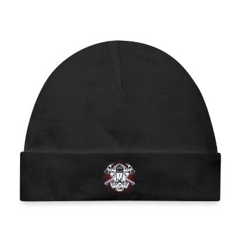 Feuerwehrhelm Brandschutz Feuerwehr Lebensretter - Baby Premium Organic Mütze - Schwarz - Vorne
