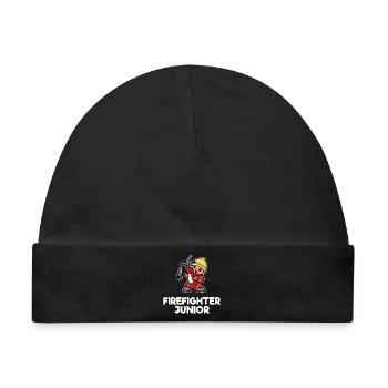 Feuerwehrhelm Feuerwehr Statement Feuerlöscher - Baby Premium Organic Mütze - Schwarz - Vorne
