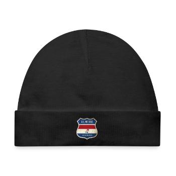 Almere Niederlande Wappen Design - Baby Premium Organic Mütze - Schwarz - Vorne