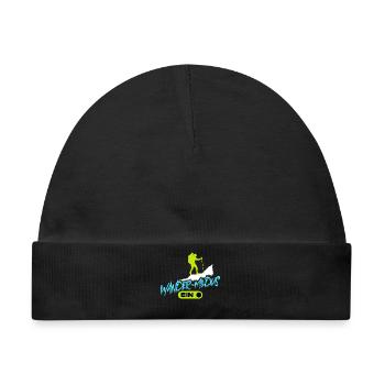 Bergwandern Wandern Wanderer Gletscher Statement - Baby Premium Organic Mütze - Schwarz - Vorne