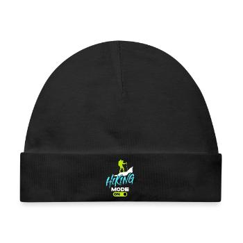 Gletscher Wandern Wanderer Berge Statement Touren - Baby Premium Organic Mütze - Schwarz - Vorne