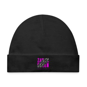 Zahlen Queen - Baby Premium Organic Mütze - Schwarz - Vorne