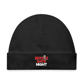 Popcorn Statement Movies Kino Nacht Streaming - Baby Premium Organic Mütze - Schwarz - Vorne