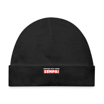 Anime Japan Animation Senpai Statement Comic - Baby Premium Organic Mütze - Schwarz - Vorne
