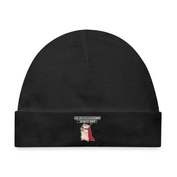 Maus Statement Haustiere Heimtier Statement - Baby Premium Organic Mütze - Schwarz - Vorne