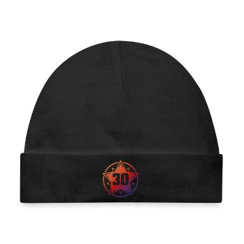 Superstar 30 - Baby Premium Organic Mütze - Schwarz - Vorne