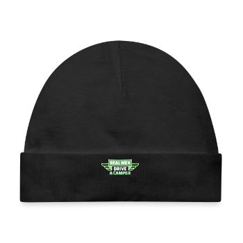 Camper Statement Camping Wanderer Wanderlust - Baby Premium Organic Mütze - Schwarz - Vorne