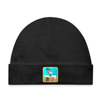 DANKESCHÖN WINTERDIENST - SCHNEERÄUMEN HUHN - Baby Premium Organic Mütze - Schwarz - Vorne