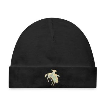 Rodeo Reiten - Baby Premium Organic Mütze - Schwarz - Vorne