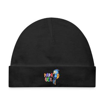 Papagei Spruch Vogel Tier Vogelliebhaber Urwald - Baby Premium Organic Mütze - Schwarz - Vorne