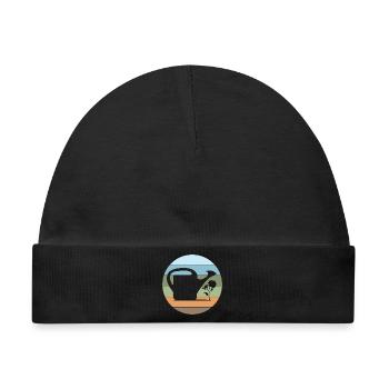 Gießkanne Gärtner Gartenliebe Blumen Pflanzen - Baby Premium Organic Mütze - Schwarz - Vorne