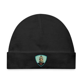 Ikonische Illustration des Big Ben Towers - Baby Premium Organic Mütze - Schwarz - Vorne