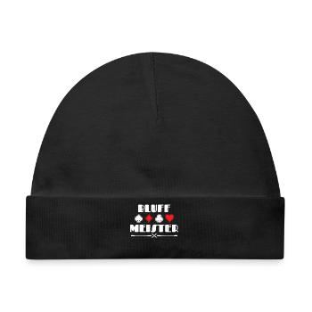 Casino Bluff Poker Statement Profispieler Zocken - Baby Premium Organic Mütze - Schwarz - Vorne